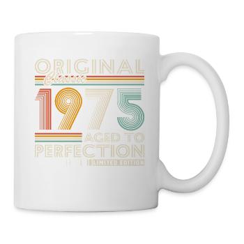 1975 Vintage Retro Geburtstagsgeschenk - Tasse - Weiß - Rechts