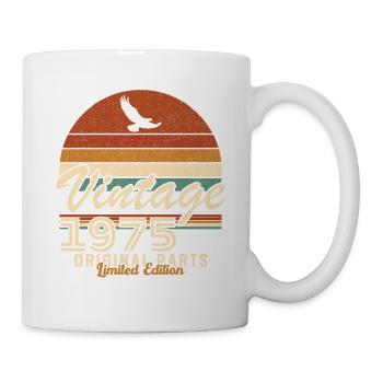 1975 Vintage Retro Geburtstagsgeschenk - Tasse - Weiß - Rechts