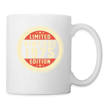 1975 Vintage Retro Geburtstagsgeschenk - Tasse - Weiß - Rechts
