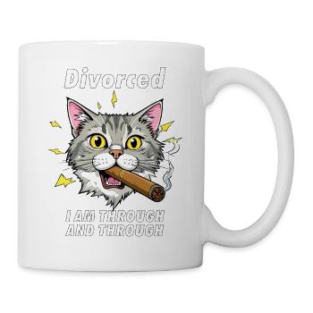 CAT Cigar Divorced - Mug - white - Right