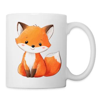 Mignon bébé renard - Mug blanc - blanc - Droite