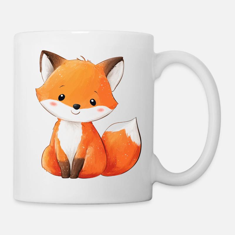 Mignon bébé renard - Mug blanc - blanc