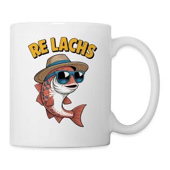 Re : Pêcheur au saumon Pêcheur disant Pêche au saumon - Mug blanc - blanc - Droite
