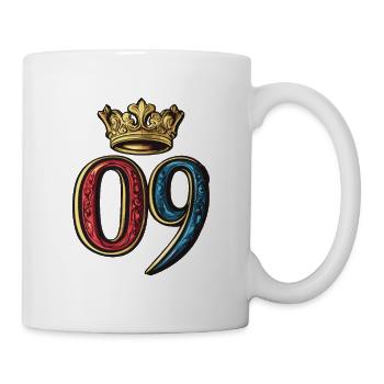 Couronne à 9 chiffres - Mug blanc - blanc - Droite