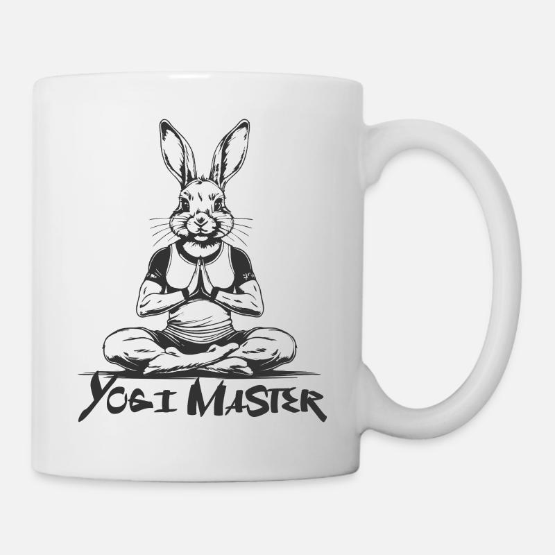 yoga, Maître Yogi - Mug blanc - blanc