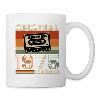 1975 Vintage Retro Geburtstagsgeschenk - Tasse - Weiß - Rechts