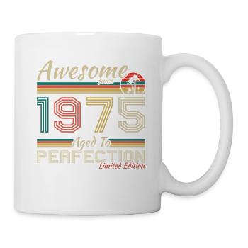 1975 Vintage Retro Geburtstagsgeschenk - Tasse - Weiß - Rechts