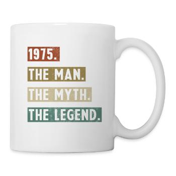 1975 Vintage Retro Geburtstagsgeschenk - Tasse - Weiß - Rechts