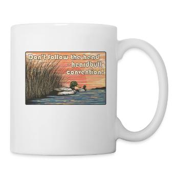 Don't Follow the Herd - Rebellious Duck Sunset - Mug - white - Right