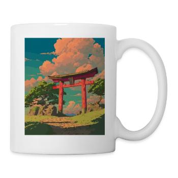 Serene Japan Torii Gateway Scene - Mug - white - Right