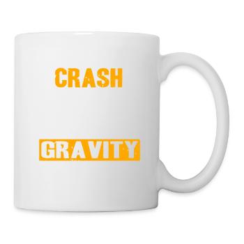 Funny Bicycle Random Gravity Check Humor - Mug - white - Right