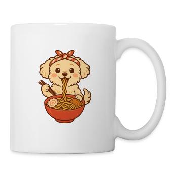 Kawaii Ramen Maltipoo – L’amour des nouilles à l’état pur - Mug blanc - blanc - Droite