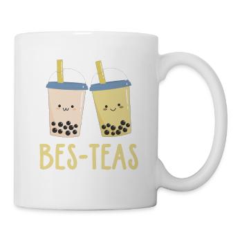 Bubble Tea, Boba, Boba-Tee ein Genuss - Tasse - Weiß - Rechts