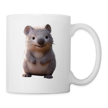 Wombat Australien Beuteltier Süßer Wombat - Tasse - Weiß - Rechts