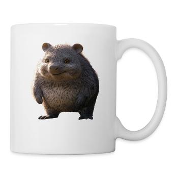 Wombat Australien Beuteltier Süßer Wombat - Tasse - Weiß - Rechts