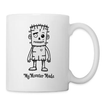 Mignon monstre monstre disant citation - Mug blanc - blanc - Droite