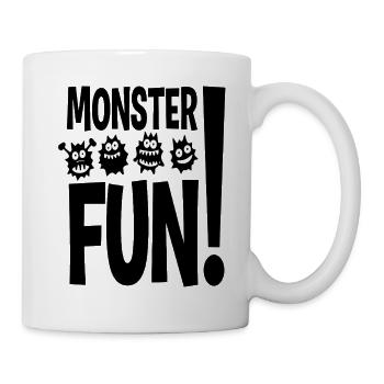Monster Fun - Tasse - Weiß - Rechts
