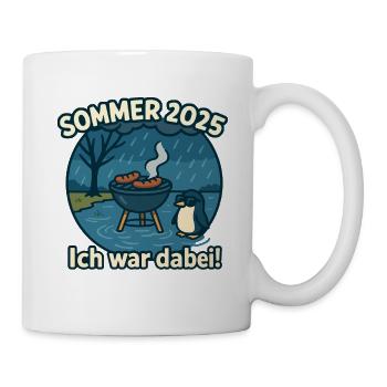 Grillkönig Grillmeister grillen im Sommer 2025 - Tasse - Weiß - Rechts