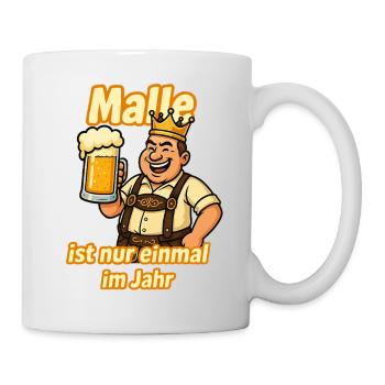 Party Outfit Männer Herren mit Spruch Wochenende - Tasse - Weiß - Rechts