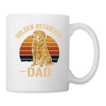 Golden Retriever Dad Retro Style - Mug - white - Right