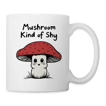 Champignon un peu timide - Mug blanc - blanc - Droite