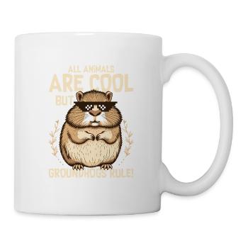 All Animals Are Cool But Groundhogs Rule! - Mug - white - Right
