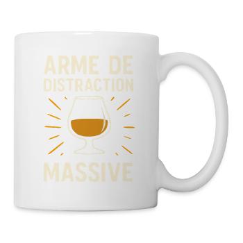 Arme de Distraction Massive humoristique rhum - Mug blanc - blanc - Droite