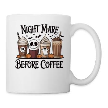 Halloween Coffee Nightmare Shirt - Mug - white - Right