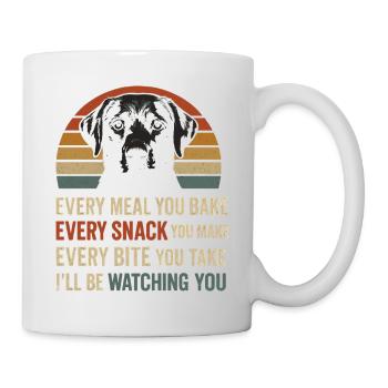 Drôle de dicton du Labrador à propos de votre nourriture - Mug blanc - blanc - Droite