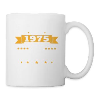 50 Jahre Geburtstagsgeschenk Frau aus dem Jahr 1975 - Tasse - Weiß - Rechts