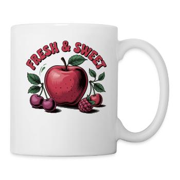 Chemise aux fruits fraîche et sucrée - Mug blanc - blanc - Droite