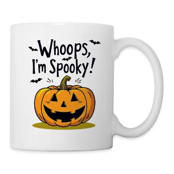 Whoops, I'm Spooky Halloween Pumpkin - Mug - white - Right