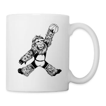 Bigfoot Jouer au basket - Mug blanc - blanc - Droite