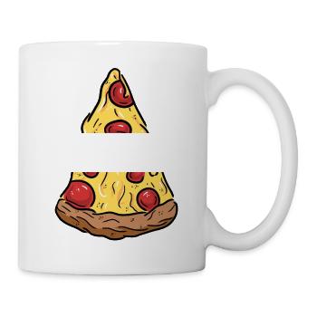 Part de Pizza Prenom Personnalisable - Mug blanc - blanc - Droite