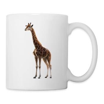Girafe Afrique Amour Safari Nature sauvage Girafes mignonnes - Mug blanc - blanc - Droite