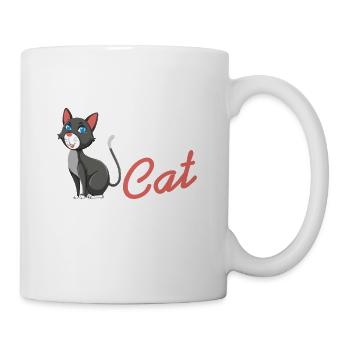 Parfaitement sain d’ chat dame drôle sarcastique humour animal de compagnie - Mug blanc - blanc - Droite