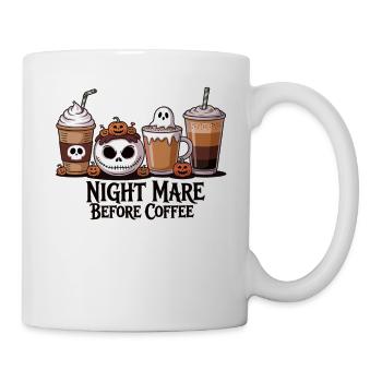 Halloween Coffee Nightmare Shirt - Mug - white - Right