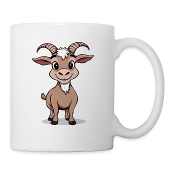 Charming Ziegenmotiv für Kinderkleidung - Tasse - Weiß - Rechts