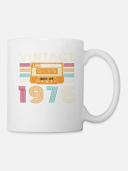 50 år 1976 vintage retro bursdag - Kopp - hvit