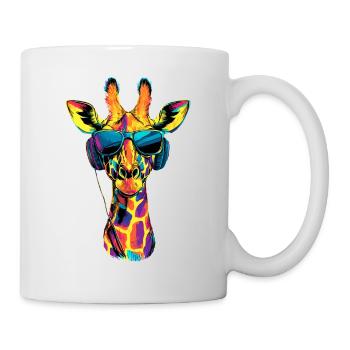 Girafe Afrique Amour Safari Nature sauvage Girafes mignonnes - Mug blanc - blanc - Droite