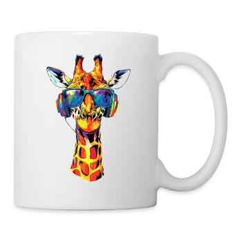 Girafe Afrique Amour Safari Nature sauvage Girafes mignonnes - Mug blanc - blanc - Droite