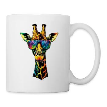 Girafe Afrique Amour Safari Nature sauvage Girafes mignonnes - Mug blanc - blanc - Droite