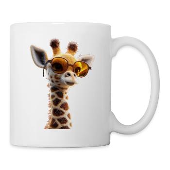 Girafe Afrique Amour Safari Nature sauvage Girafes mignonnes - Mug blanc - blanc - Droite