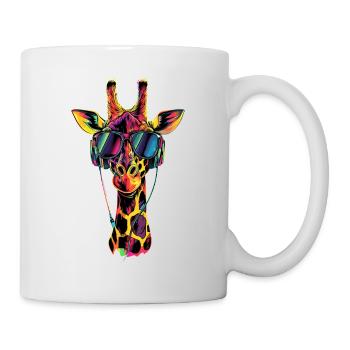 Girafe Afrique Amour Safari Nature sauvage Girafes mignonnes - Mug blanc - blanc - Droite