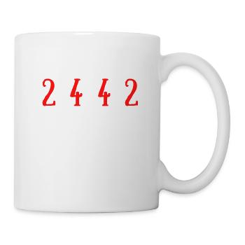 Equation maths humor 2*4= 4*2 - Mug - white - Right