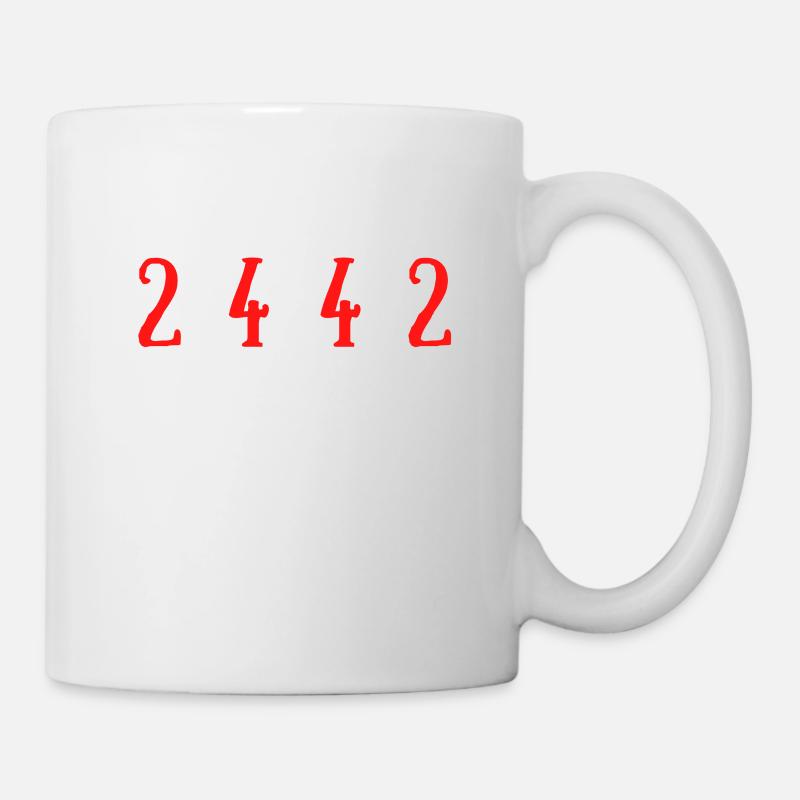 Equation Maths Humour 2*4= 4*2 - Mug blanc - blanc