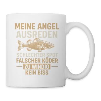 Angel Ausreden – Kein Biss, kein Problem - Tasse - Weiß - Rechts