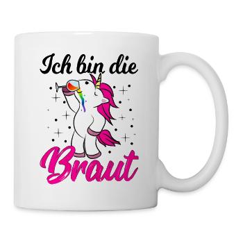 Junggesellinnenabschied-Braut Team Frauen - Tasse - Weiß - Rechts