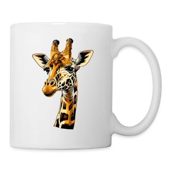 Girafe Afrique Amour Safari Nature sauvage Girafes mignonnes - Mug blanc - blanc - Droite