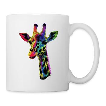 Girafe Afrique Amour Safari Nature sauvage Girafes mignonnes - Mug blanc - blanc - Droite